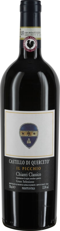 Castello di Querceto Il Picchio Chianti Classico Gran Selezione 2018 Front Bottle Shot