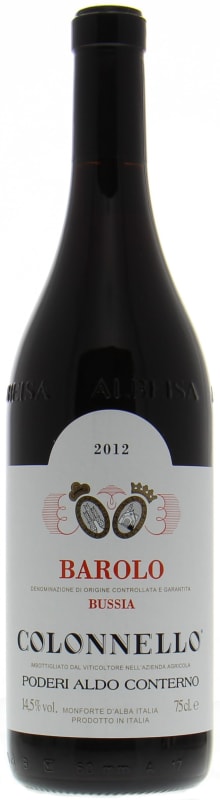 Aldo Conterno Colonnello Barolo 2012 Front Bottle Shot