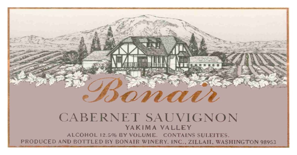 Bonair Winery Cabernet Sauvignon 2002 Front Label
