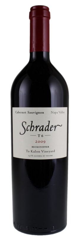 Schrader T6 Beckstoffer To Kalon Vineyard Cabernet Sauvignon 2009 Front Bottle Shot