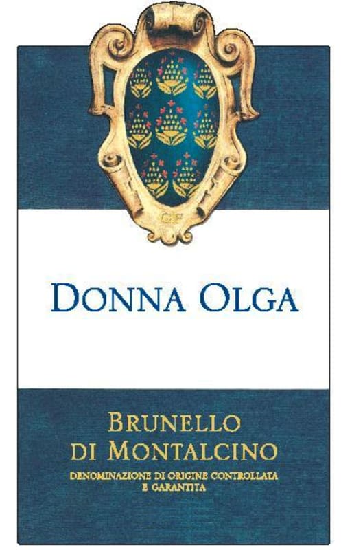 Donna Olga Brunello di Montalcino 2012 Front Label