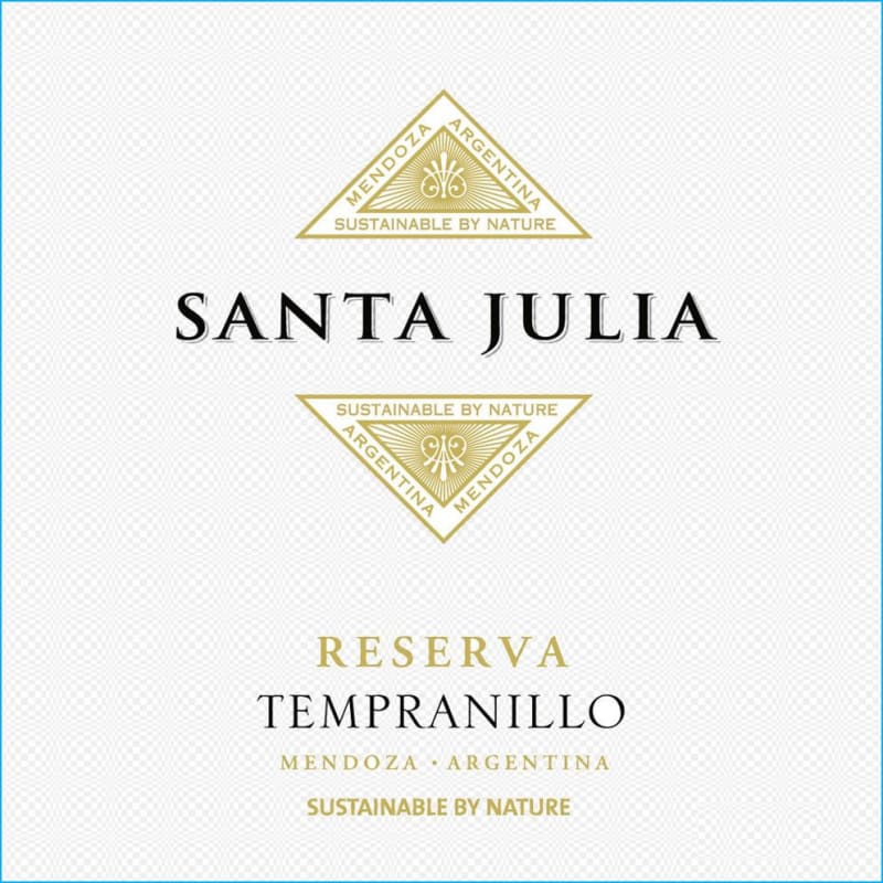 Santa Julia Reserva Tempranillo 2010 Front Label