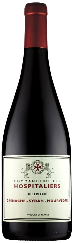 Commanderie des Hospitaliers Grenache-Syrah-Mourvedre 2023 Front Bottle Shot