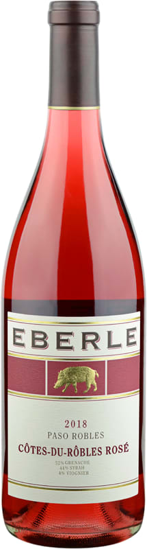Eberle Cotes-du-Robles Rose 2018 Front Bottle Shot