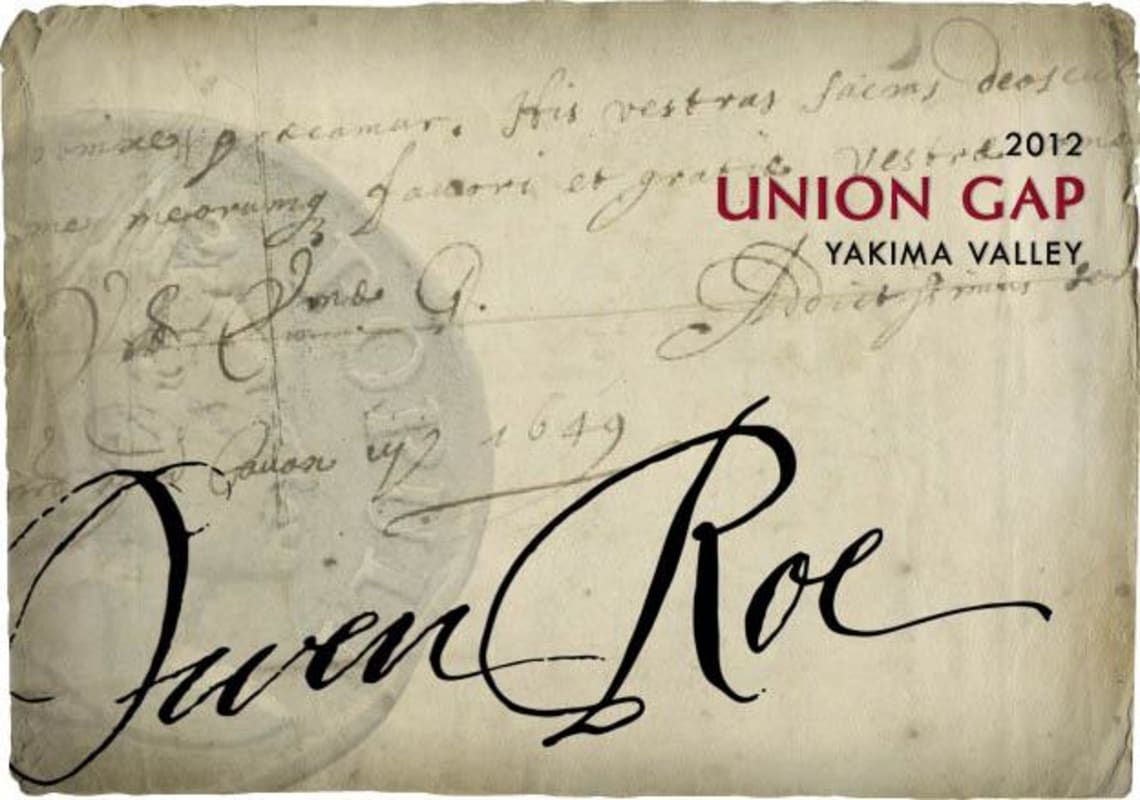 Owen Roe Union Gap Red 2012 Front Label