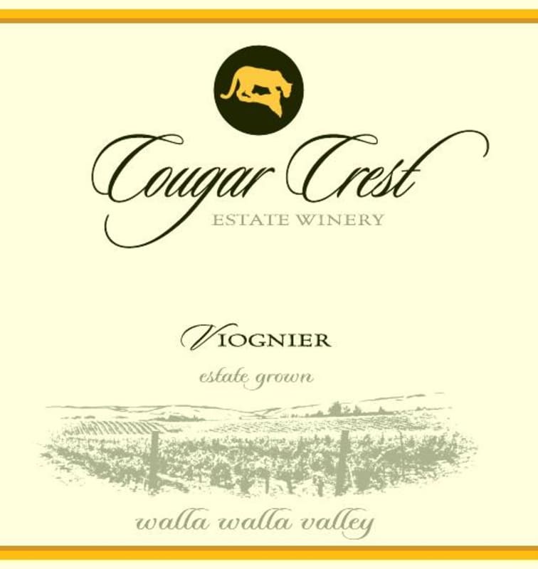 Cougar Crest Estate Viognier 2013 Front Label