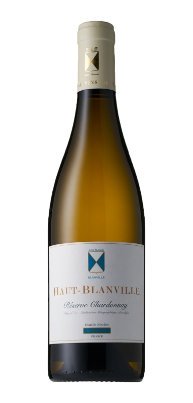 Chateau Haut-Blanville Reserve Chardonnay 2020 Front Bottle Shot