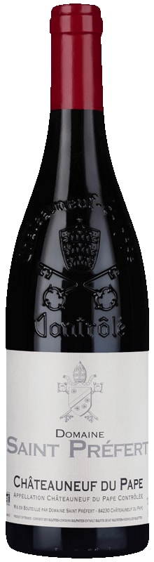 Domaine Saint Prefert Chateauneuf-du-Pape 2019 Front Bottle Shot