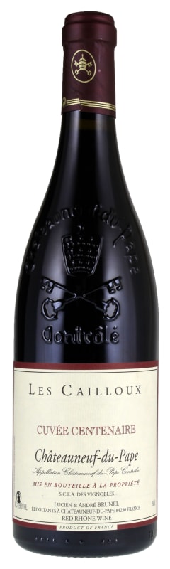 Andre Brunel Chateauneuf-du-Pape Les Cailloux Cuvee Centenaire 2019 Front Bottle Shot