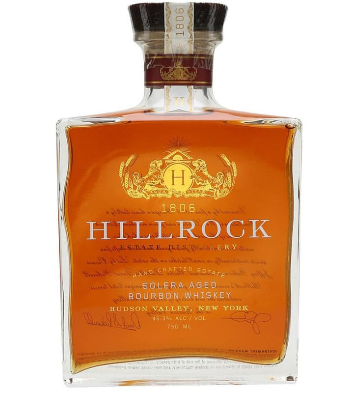 Hillrock Solera Aged Bourbon Whiskey Front Bottle Shot