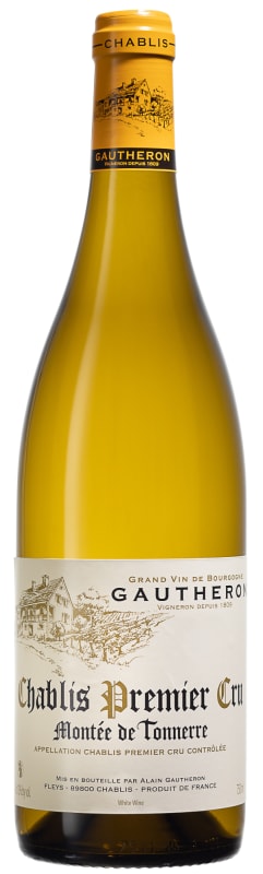Alain Gautheron Chablis Montee de Tonnerre Premier Cru 2023 Front Bottle Shot