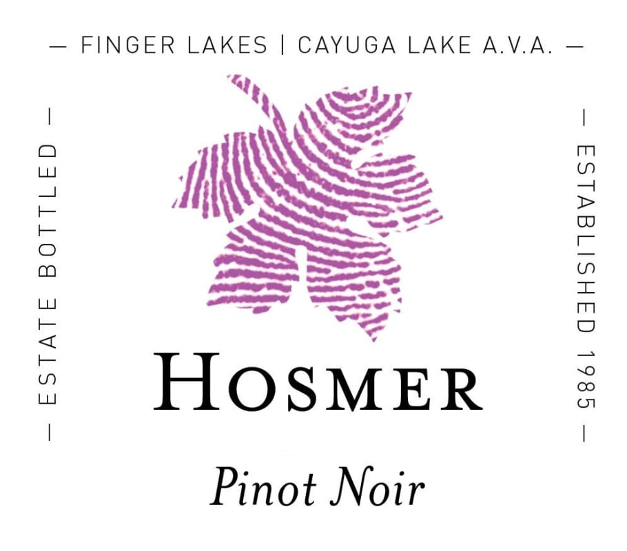 Hosmer Winery Pinot Noir 2015 Front Label