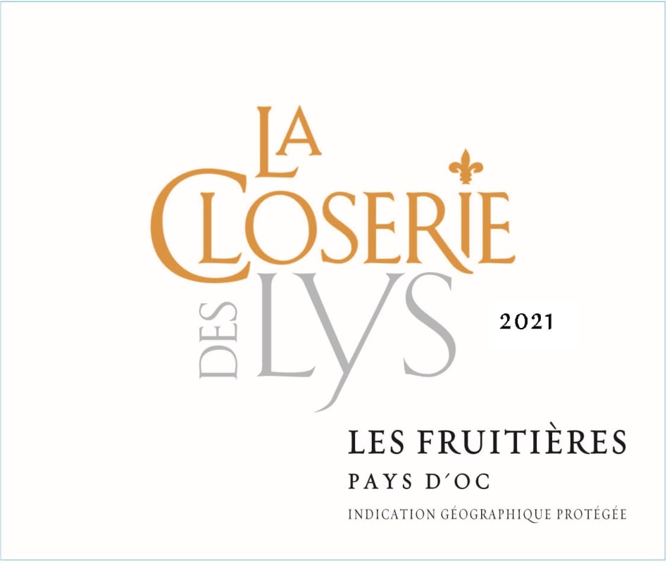 Closerie des Lys Les Fruitieres Rouge 2021 Front Label