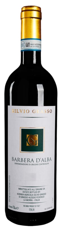 Silvio Grasso Barbera d'Alba 2017 Front Bottle Shot