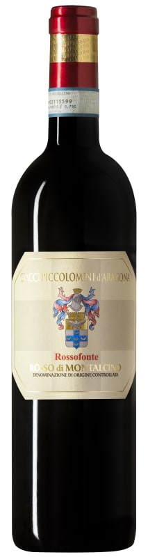 Ciacci Piccolomini d'Aragona Rosso di Montalcino Rossofonte 2023 Front Bottle Shot