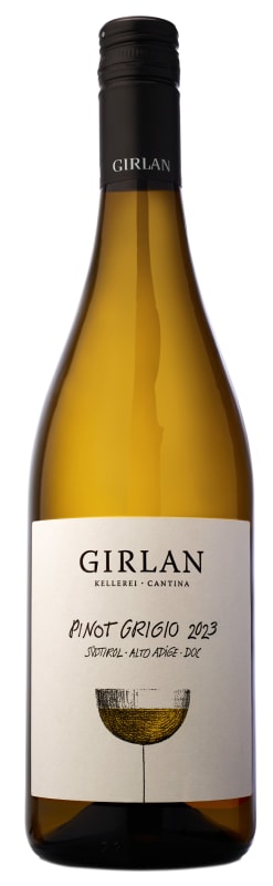 Girlan Pinot Grigio 2023 Front Bottle Shot