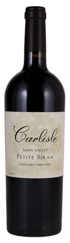 Carlisle Palisades Vineyard Petite Sirah 2016 Front Bottle Shot