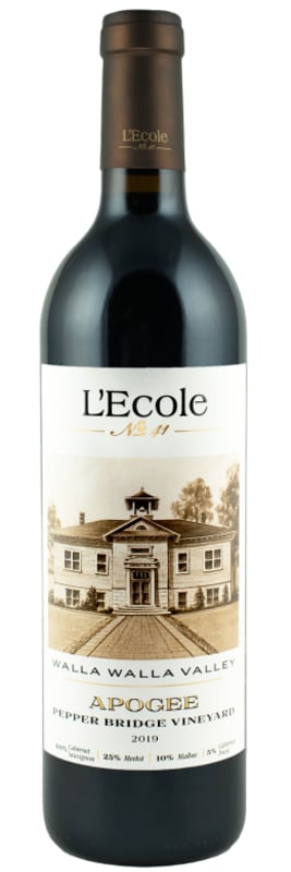 L'Ecole 41 Pepper Bridge Vineyard Apogee 2019 Front Bottle Shot