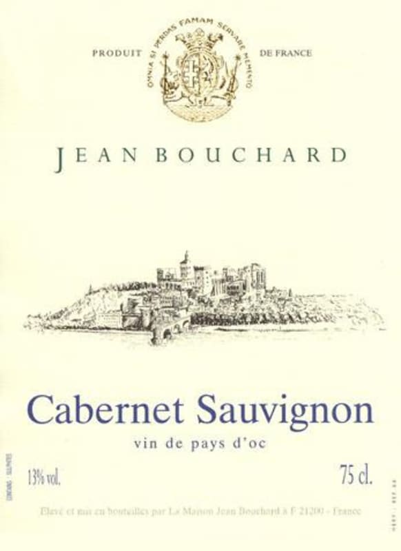 Jean Bouchard Cabernet Sauvignon 2016 Front Label