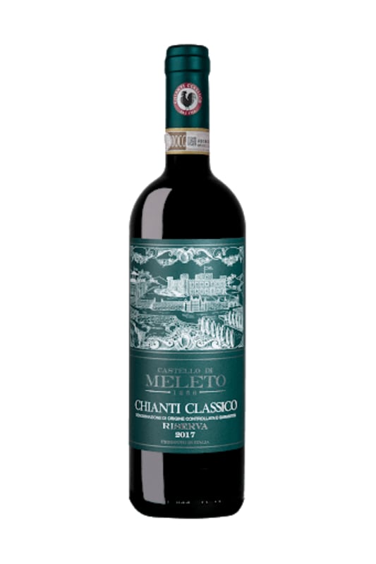 Castello di Meleto Chianti Classico Riserva 2017 Front Bottle Shot