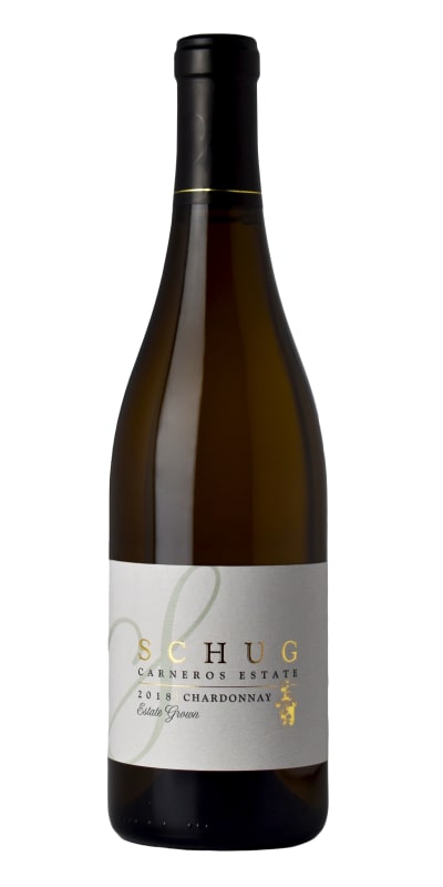 Schug Estate Grown Chardonnay 2018 Front Bottle Shot