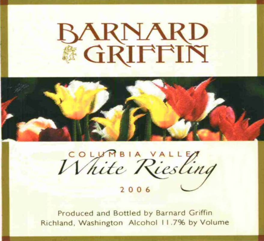 Barnard Griffin Columbia Valley White Riesling 2006 Front Label