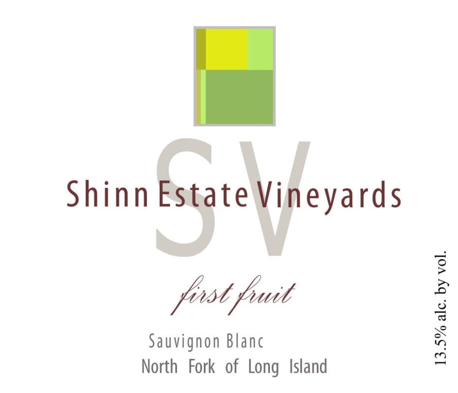 Shinn Estate Vineyards First Fruit Sauvignon Blanc 2012 Front Label