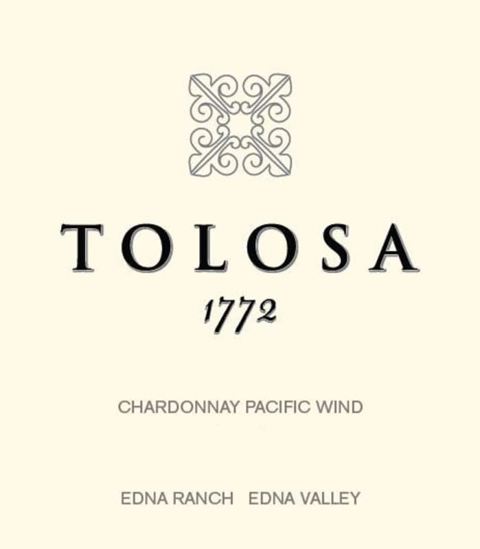 Tolosa Winery 1772 Ranch Chardonnay 2019 Front Label