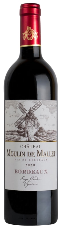 Chateau Moulin de Mallet 2020 Front Bottle Shot