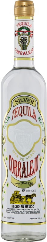 Corralejo Silver Tequila Front Bottle Shot