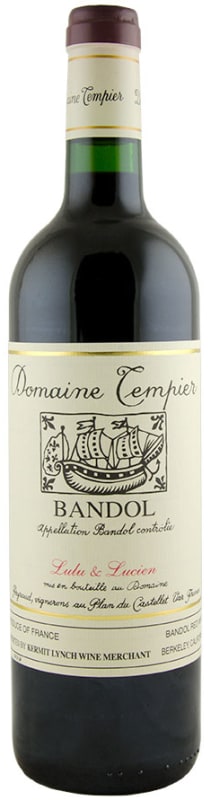Domaine Tempier Bandol Lulu & Lucien Rouge 2023 Front Bottle Shot