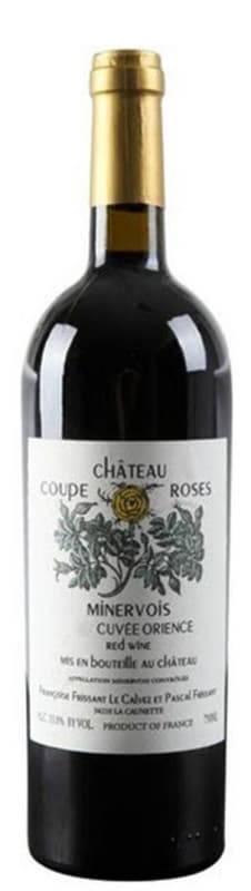 Chateau Coupe Roses Minervois Cuvee Orience 2018 Front Bottle Shot