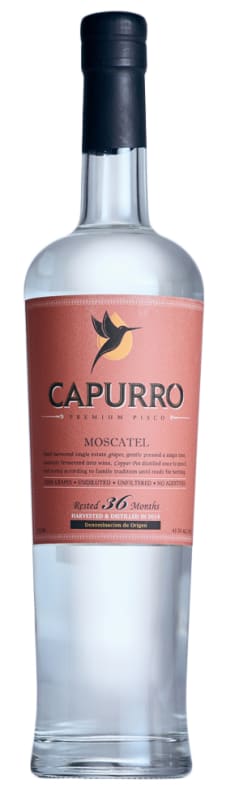 Capurro Moscatel Pisco 2016 Front Bottle Shot