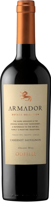 Odfjell Armador Organic Cabernet Sauvignon 2015 Front Bottle Shot