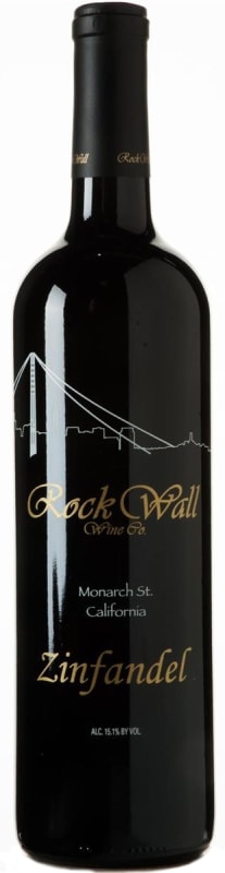 Rock Wall Monarch Street Zinfandel 2015 Front Bottle Shot