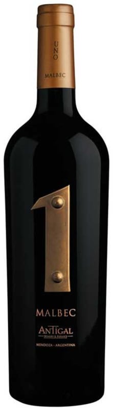 Antigal Uno Malbec 2016 Front Bottle Shot