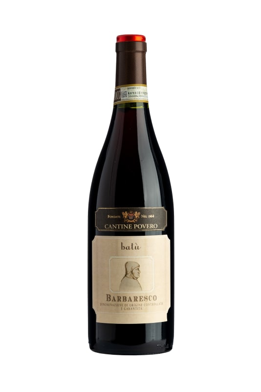 Cantine Povero Batu Barbaresco 2016 Front Bottle Shot