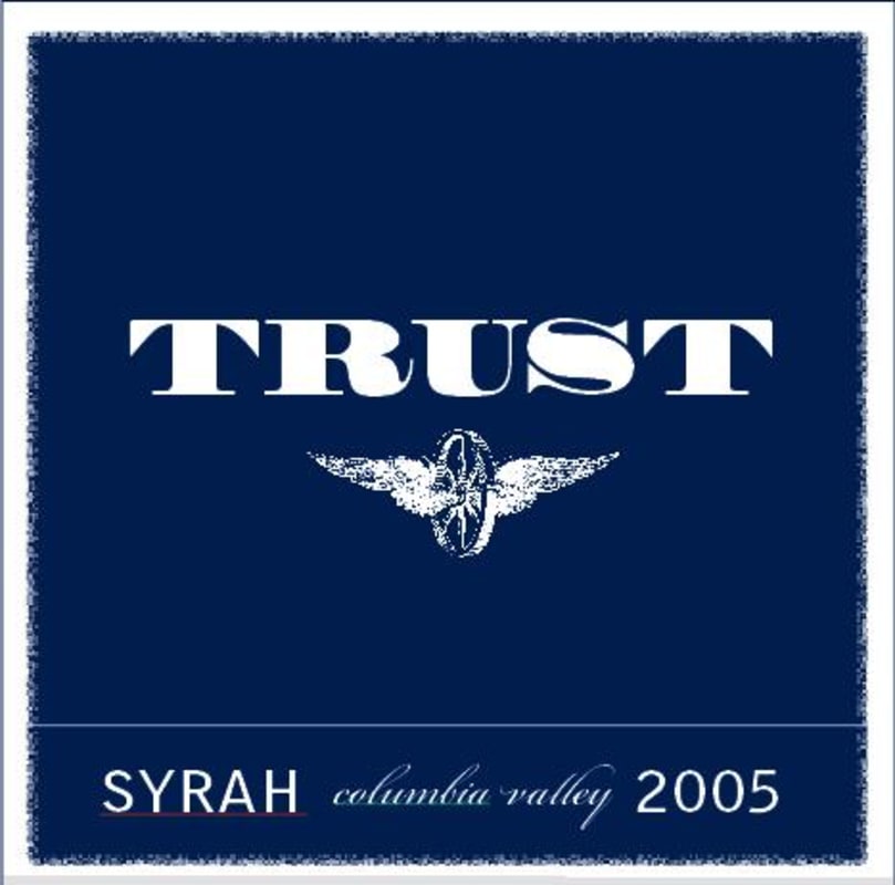 Trust Cellars Syrah 2005 Front Label