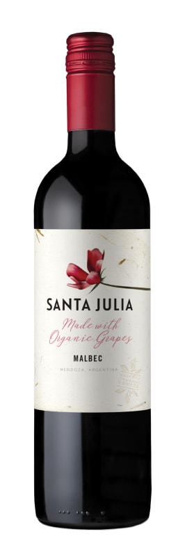 Santa Julia Organic Malbec 2022 Front Bottle Shot