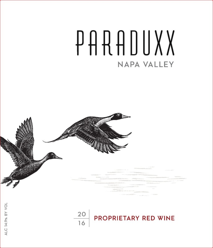 Paraduxx Proprietary Red (1.5 Liter Magnum) 2016 Front Label