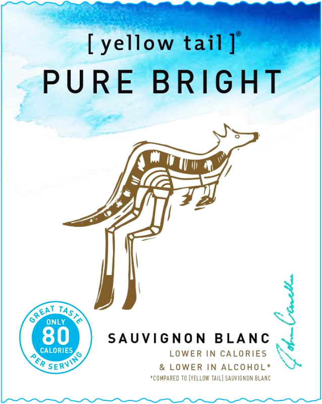 Yellow Tail Pure Bright Sauvignon Blanc 2020 Front Label