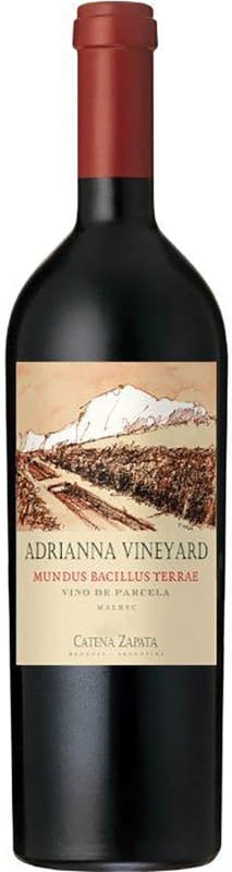 Catena Zapata Adrianna Vineyard Mundus Bacillus Terrae Malbec 2015 Front Bottle Shot