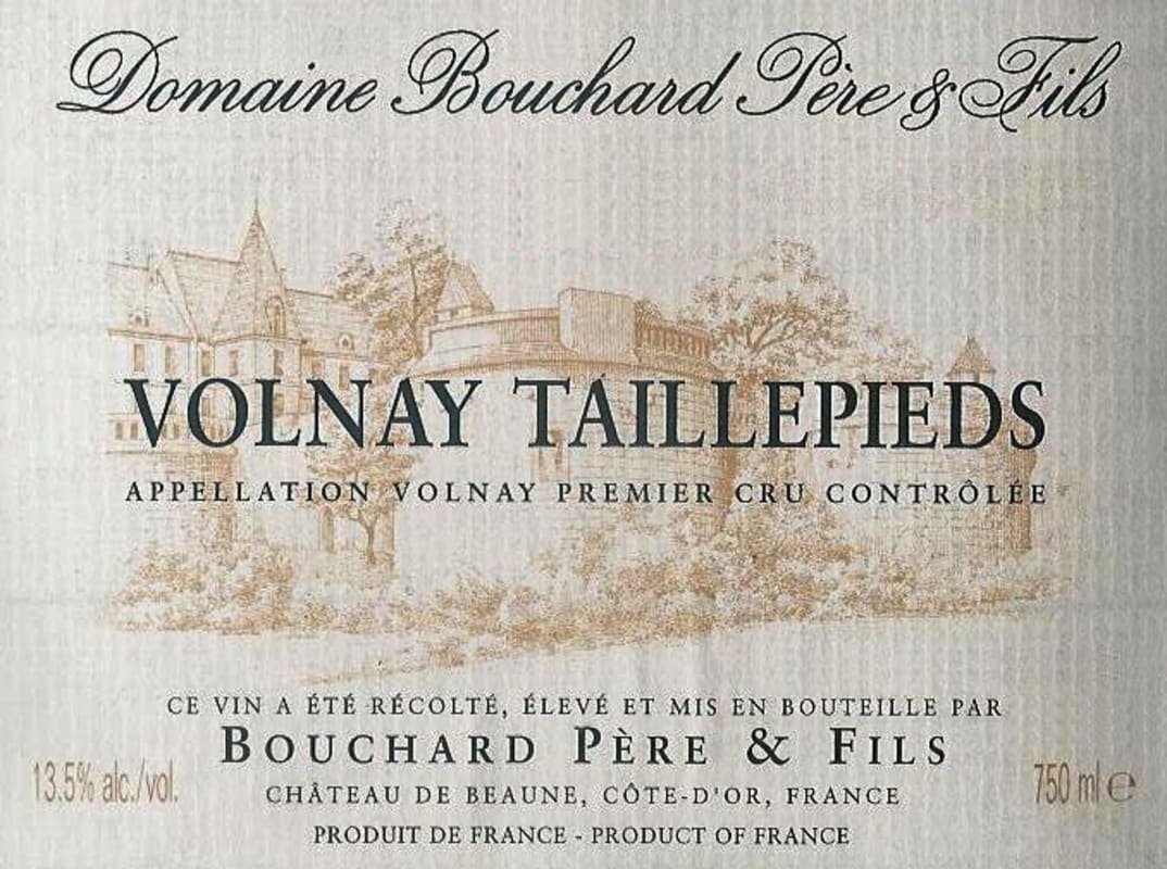 Bouchard Pere & Fils Volnay Taillepieds 2004 Front Label