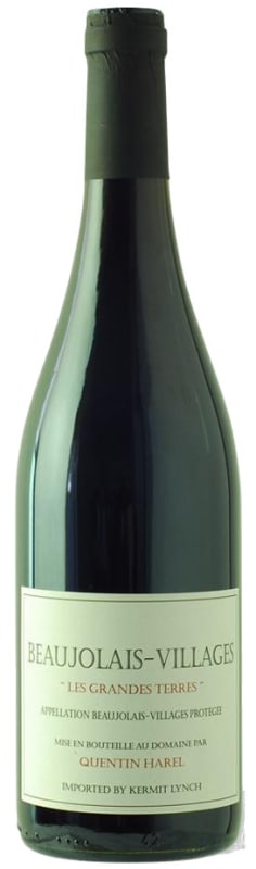 Quentin Harel Beaujolais-Villages Les Grandes Terres 2018 Front Bottle Shot