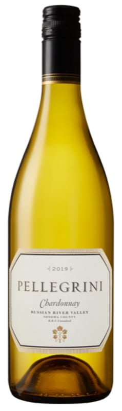 Pellegrini Unoaked Chardonnay 2019 Front Bottle Shot