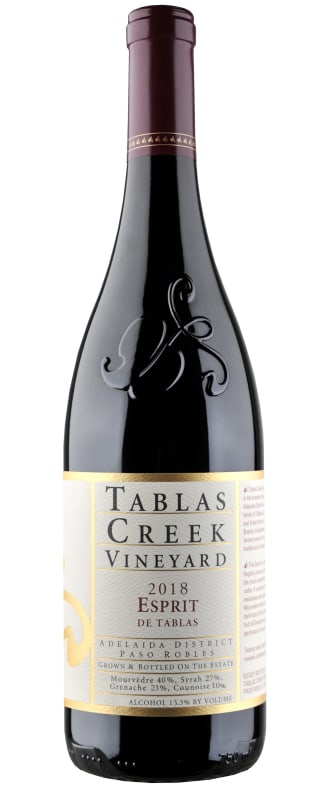 Tablas Creek Esprit de Tablas Rouge (375ML half-bottle) 2018 Front Bottle Shot