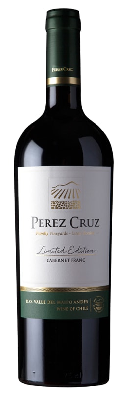 Perez Cruz Limited Edition Cabernet Franc 2021 Front Bottle Shot