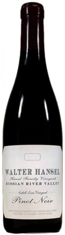 Walter Hansel Cahill Lane Vineyard Pinot Noir 2016 Front Bottle Shot