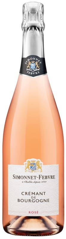 Simonnet-Febvre Cremant de Bourgogne Rose Front Bottle Shot
