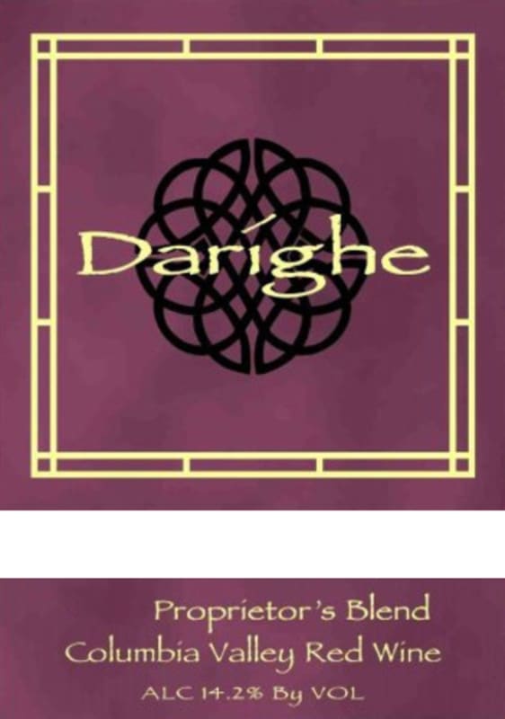 Woodhouse Family Cellars Estates Darighe Proprietors Blend 2013 Front Label